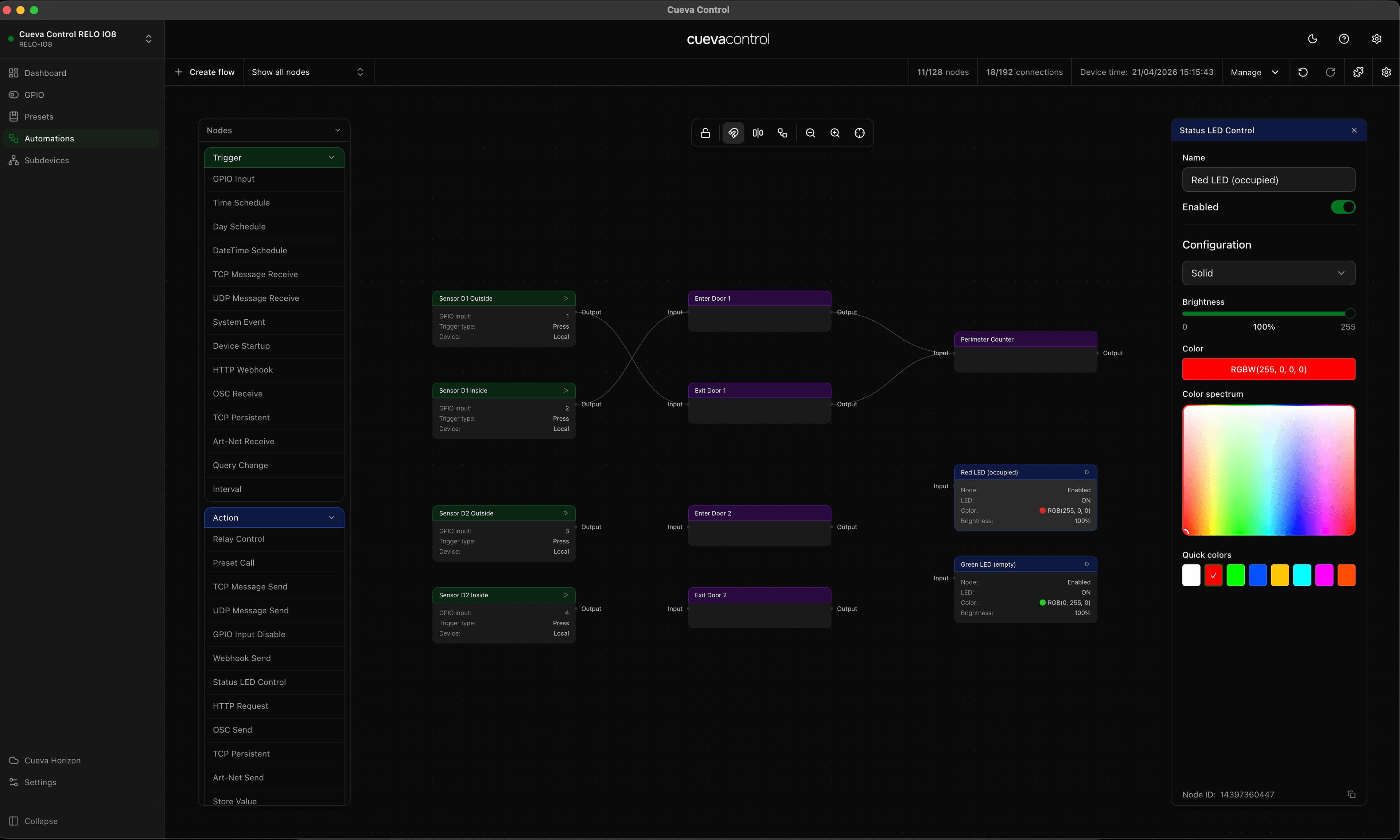 Cueva Control Desktop