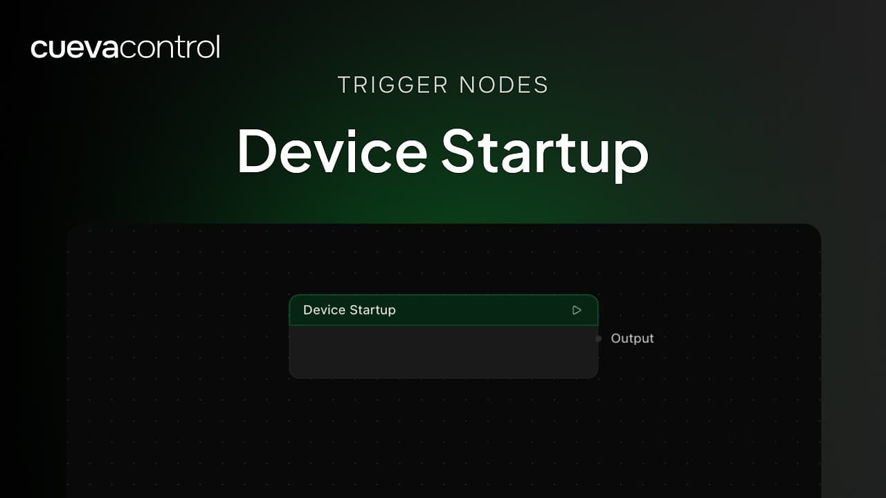 Still from the Device Startup node walkthrough