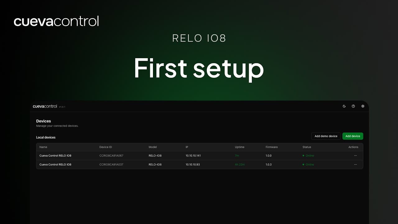 RELO IO8: First Setup