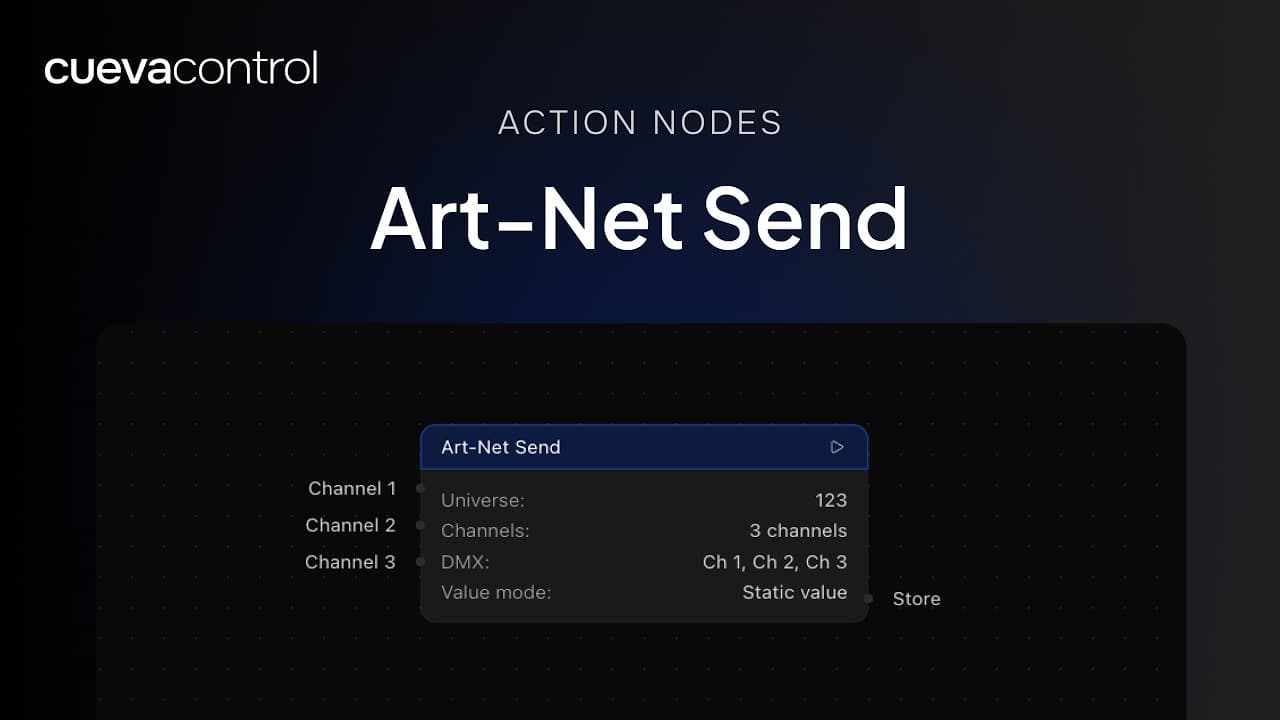 Still from the Art-Net Send node walkthrough